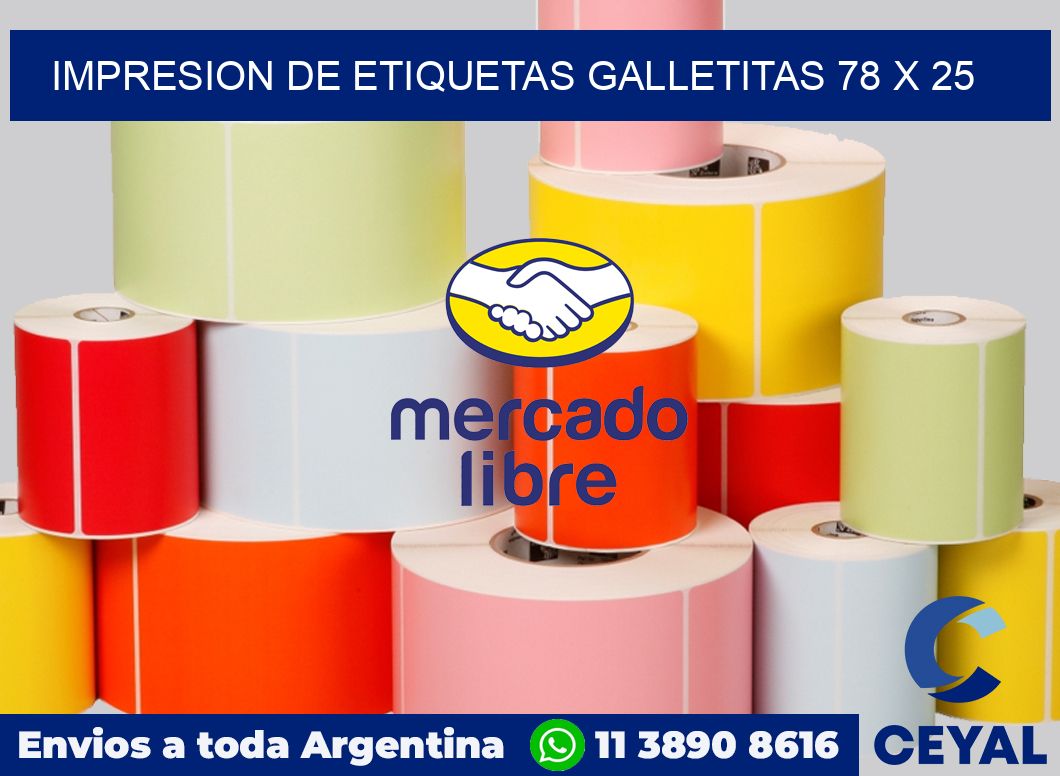 Impresion de etiquetas galletitas 78 x 25
