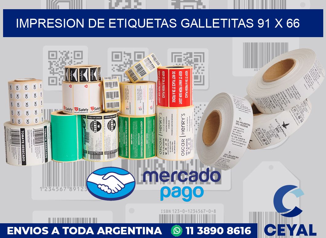 Impresion de etiquetas galletitas 91 x 66