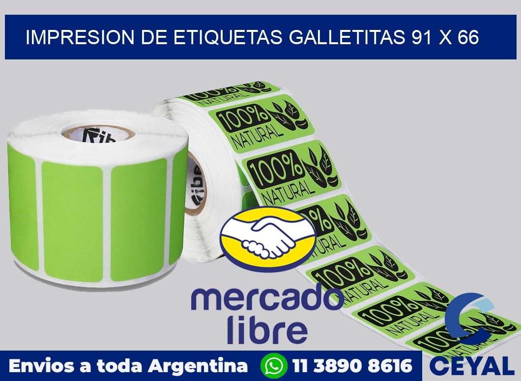 Impresion de etiquetas galletitas 91 x 66