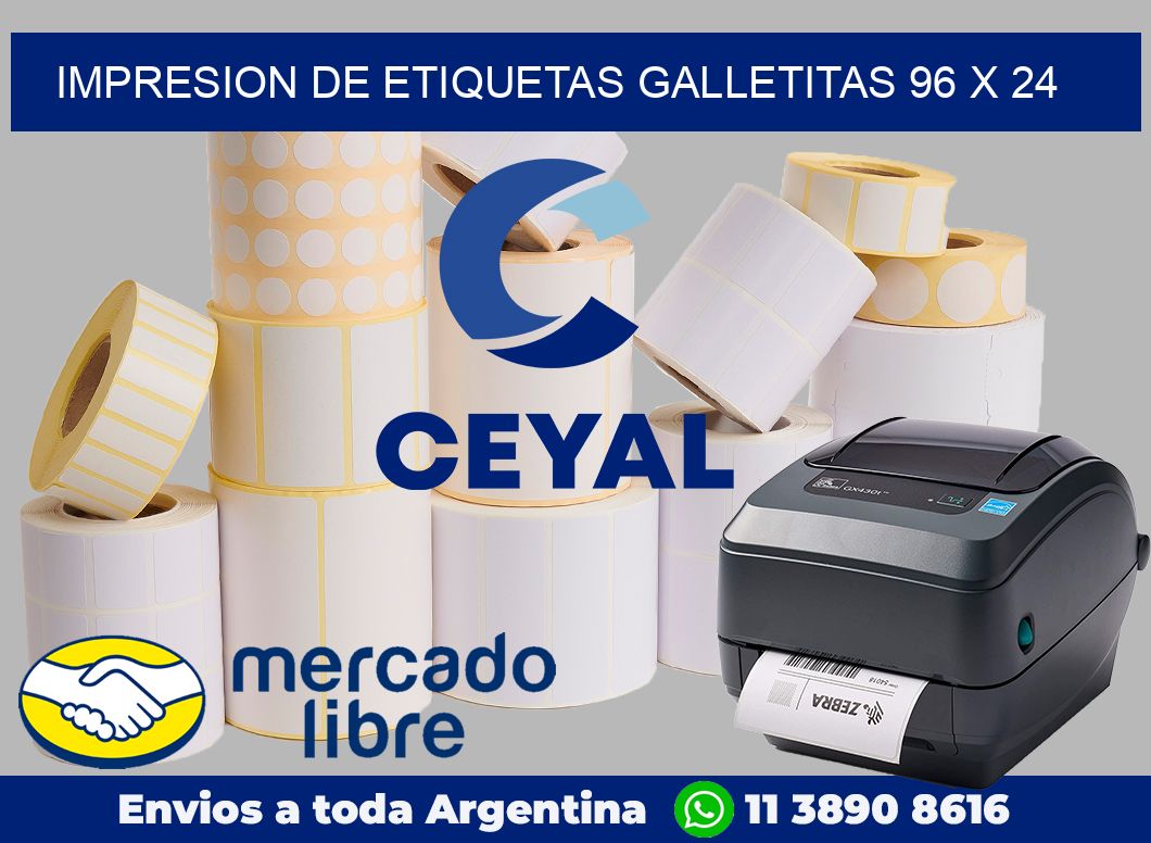 Impresion de etiquetas galletitas 96 x 24