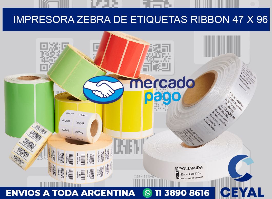Impresora Zebra de etiquetas ribbon 47 x 96