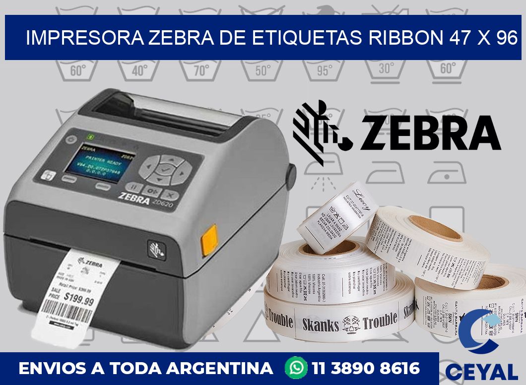 Impresora Zebra de etiquetas ribbon 47 x 96