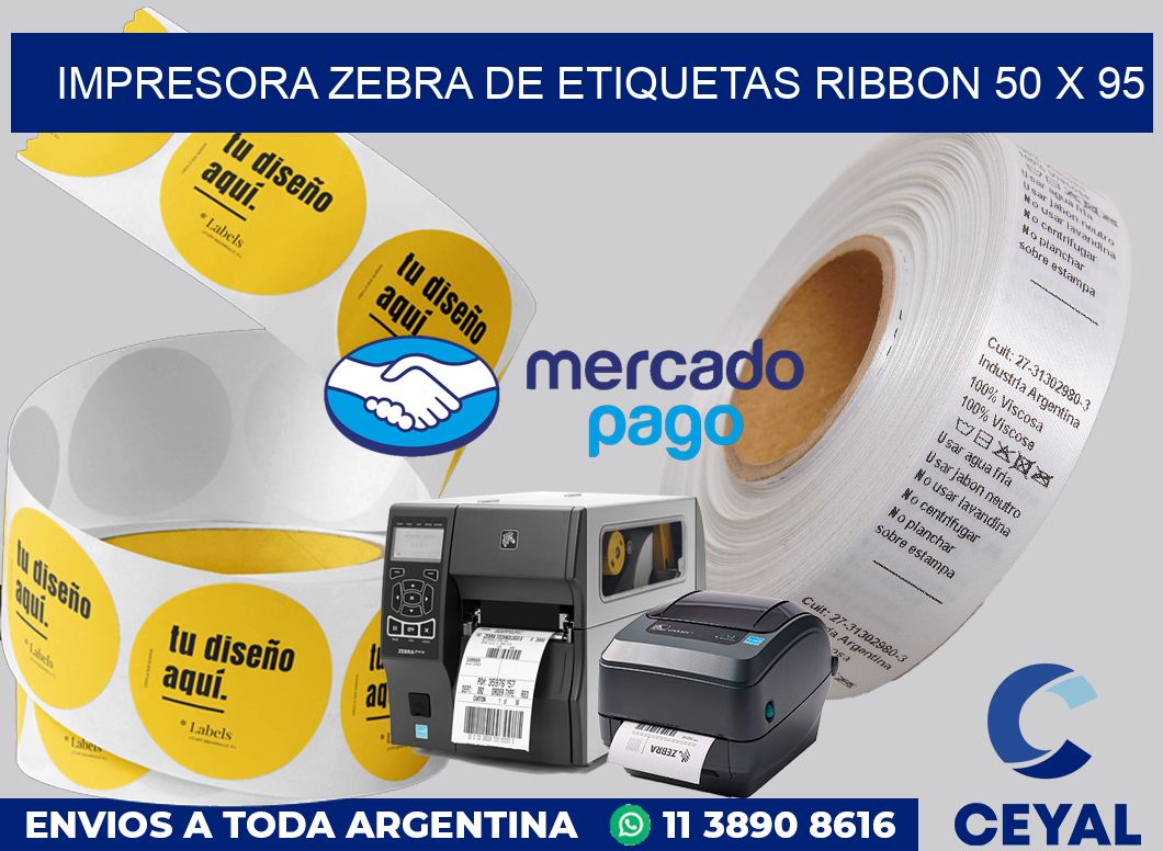 Impresora Zebra de etiquetas ribbon 50 x 95