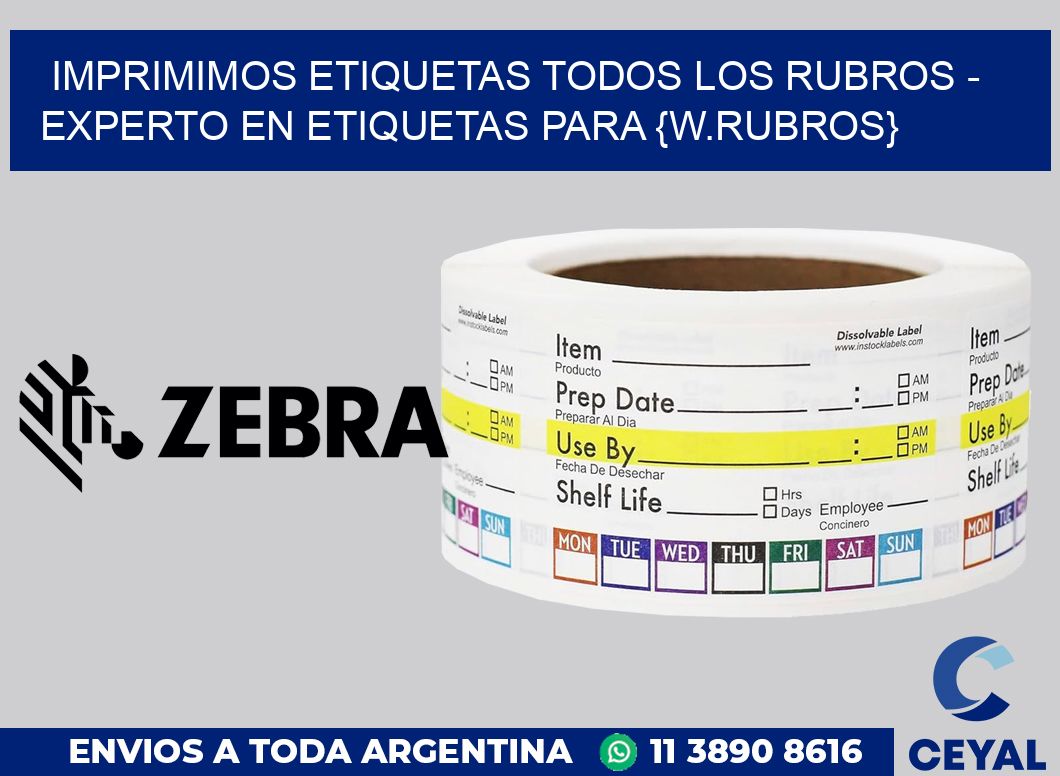 Imprimimos etiquetas todos los rubros - Experto en etiquetas para aeroespacial