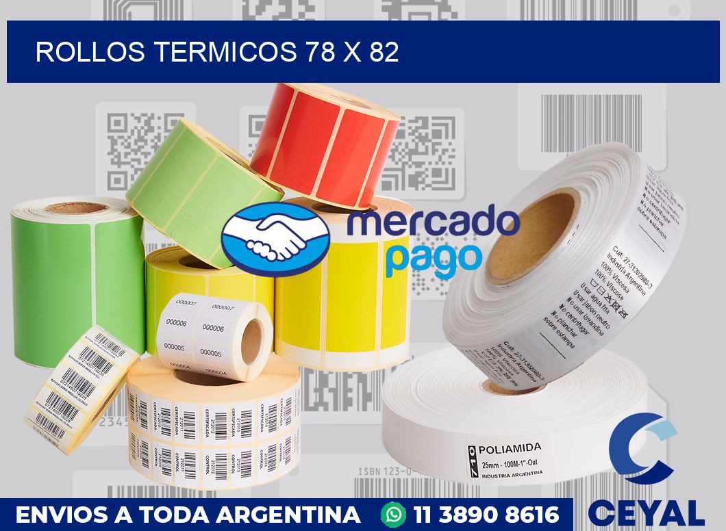 Rollos termicos 78 x 82