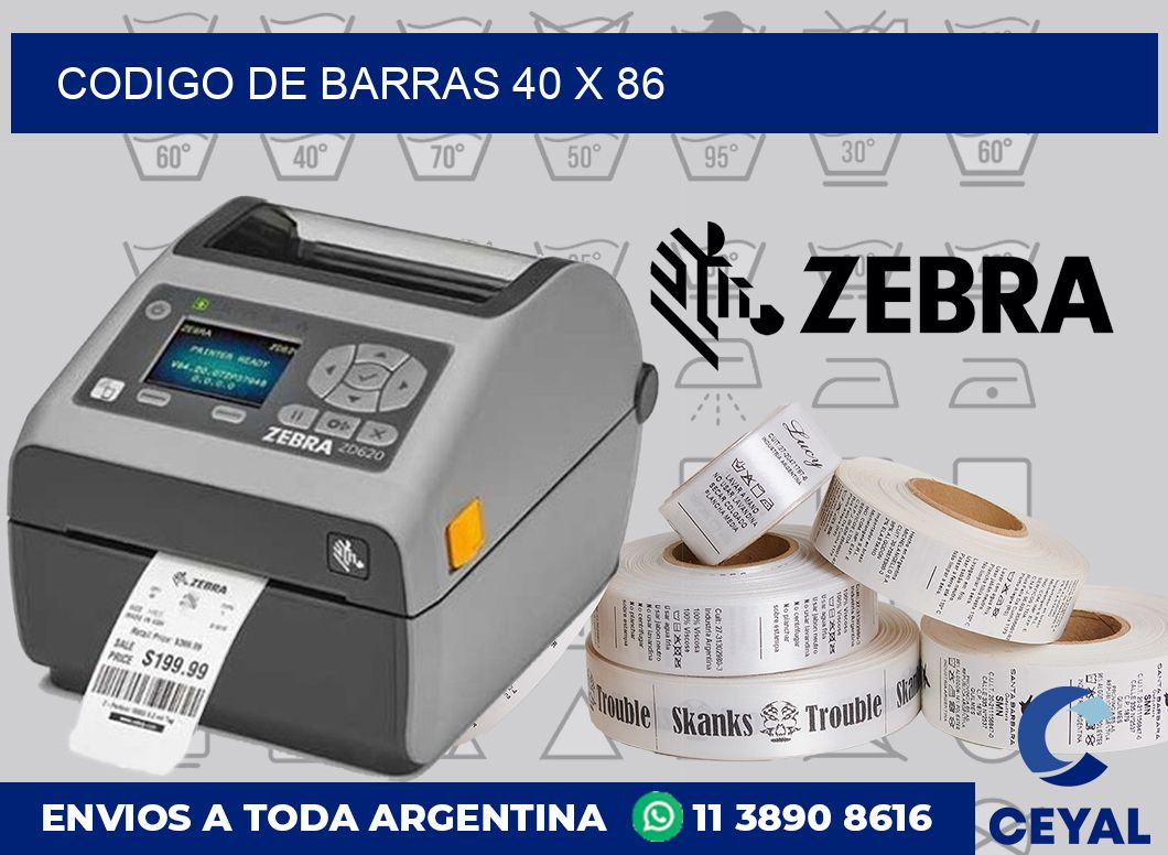 codigo de barras 40 x 86