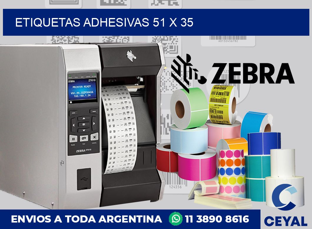 etiquetas adhesivas 51 x 35