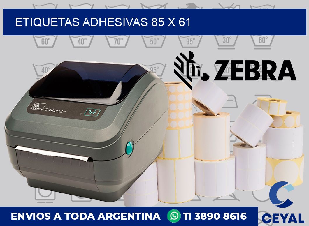 etiquetas adhesivas 85 x 61