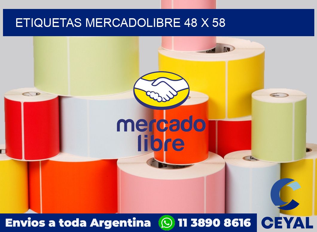 etiquetas mercadolibre 48 x 58