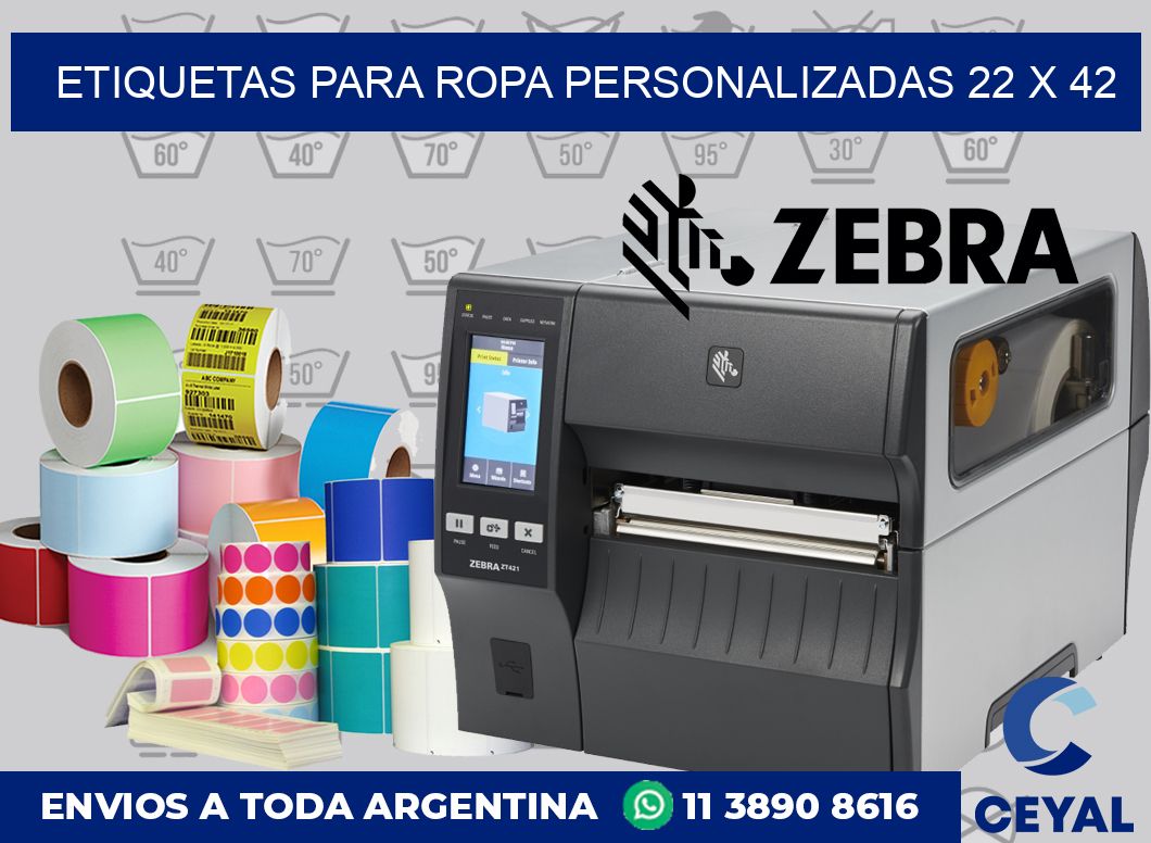 etiquetas para ropa personalizadas 22 x 42