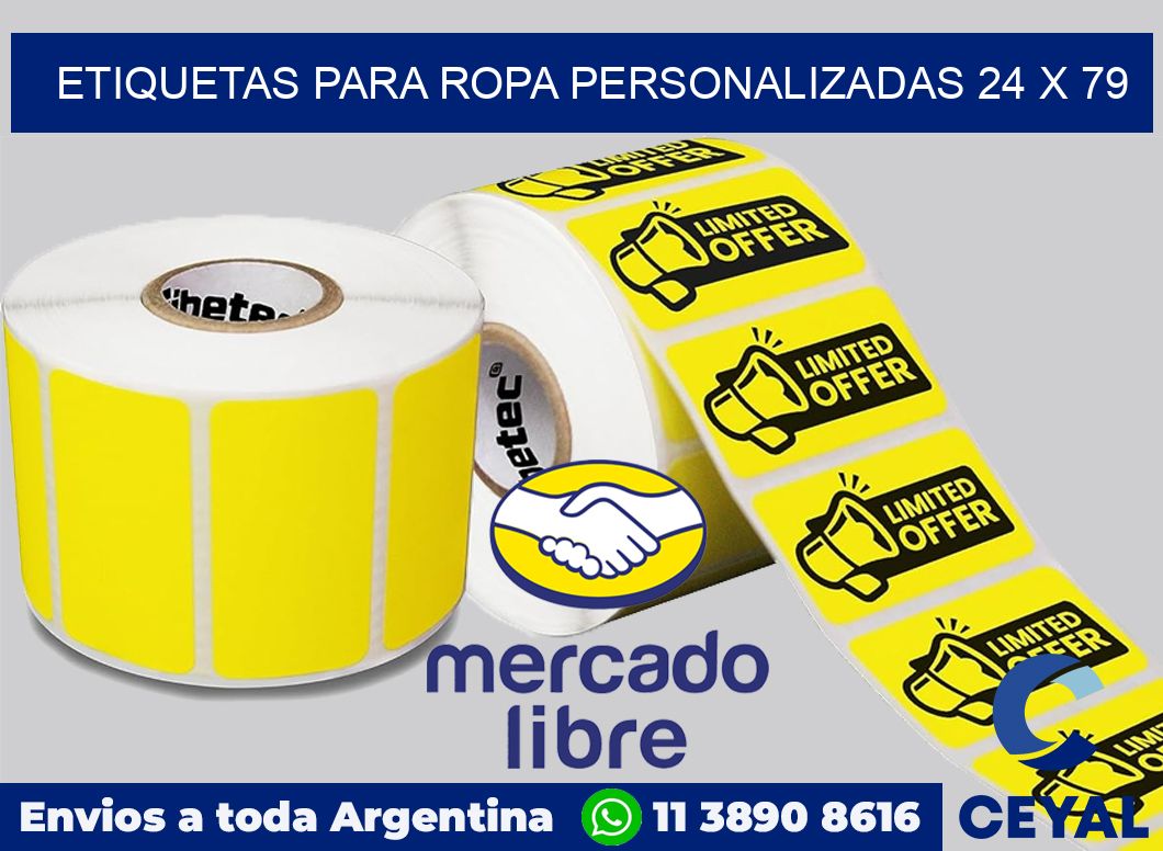 etiquetas para ropa personalizadas 24 x 79