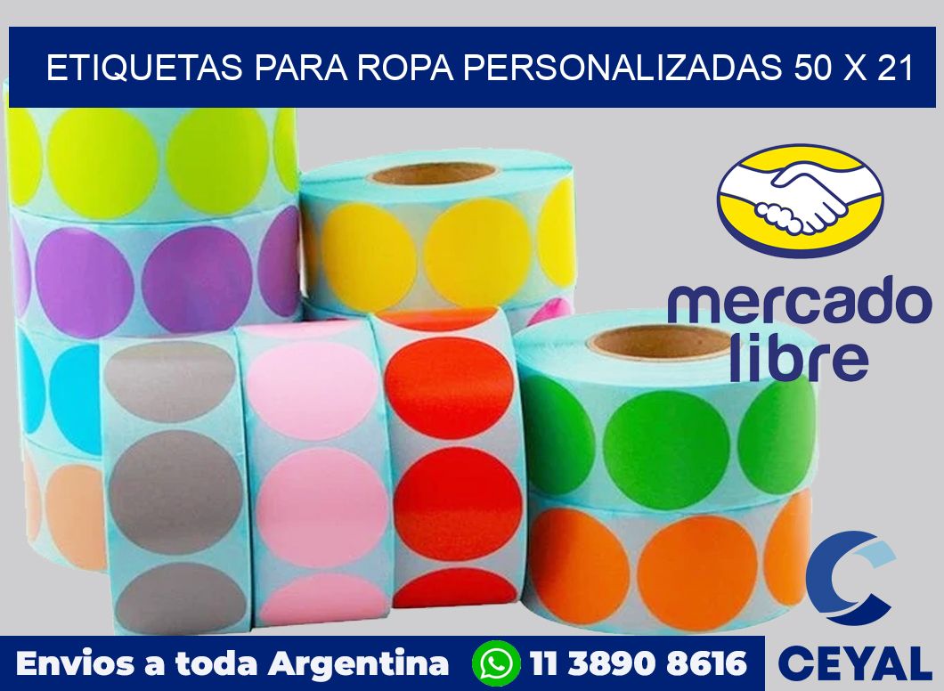 etiquetas para ropa personalizadas 50 x 21