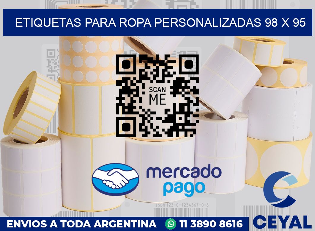 etiquetas para ropa personalizadas 98 x 95