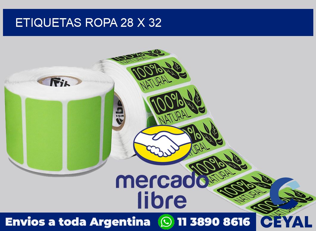 etiquetas ropa 28 x 32