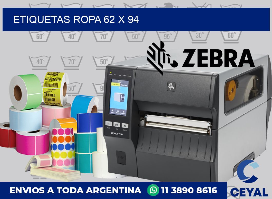 etiquetas ropa 62 x 94