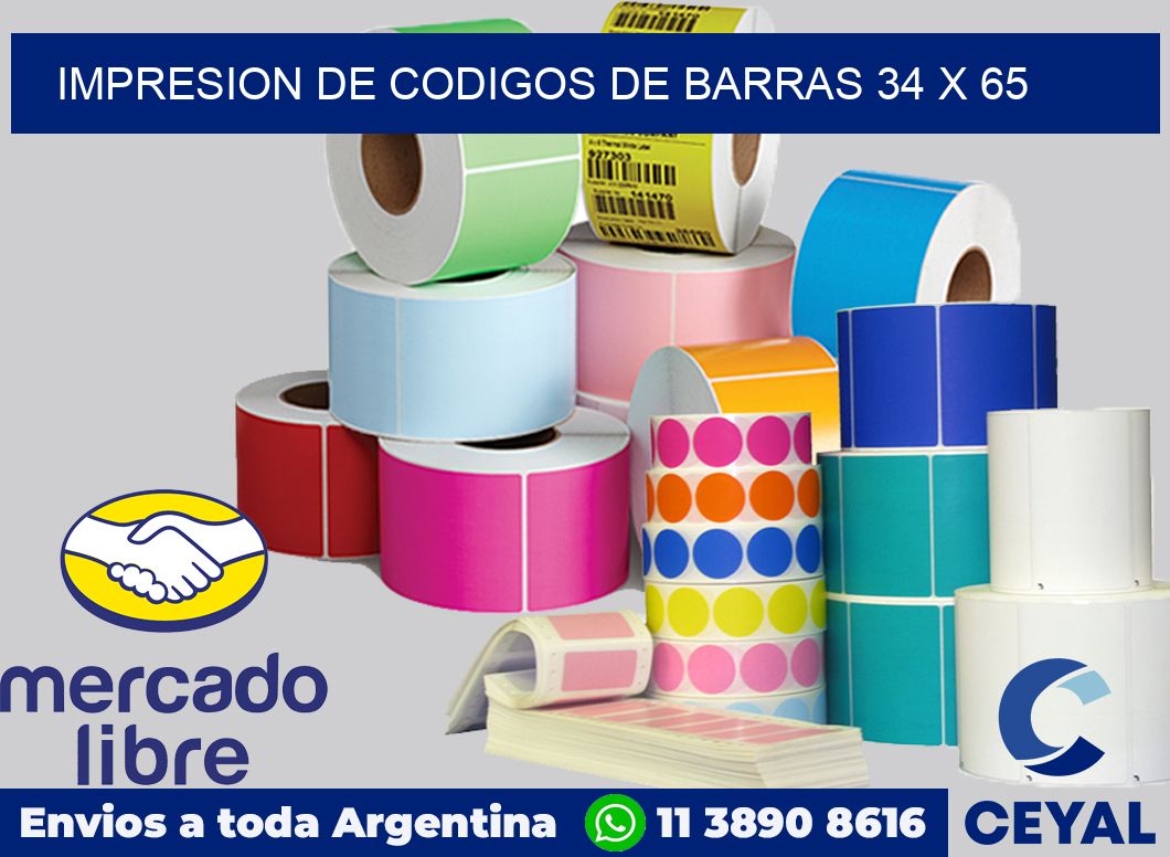impresion de codigos de barras 34 x 65