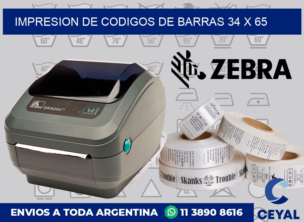 impresion de codigos de barras 34 x 65