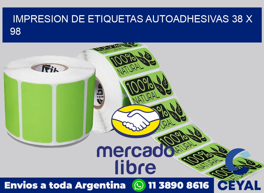 impresion de etiquetas autoadhesivas 38 x 98