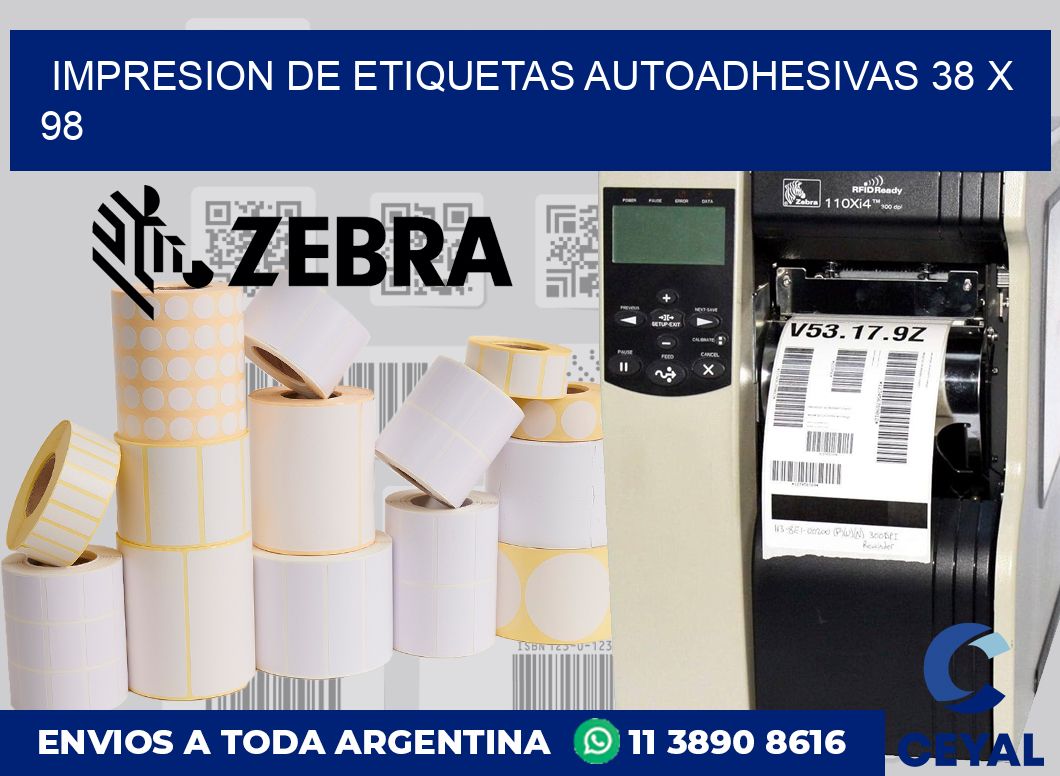 impresion de etiquetas autoadhesivas 38 x 98