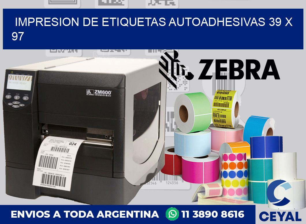 impresion de etiquetas autoadhesivas 39 x 97
