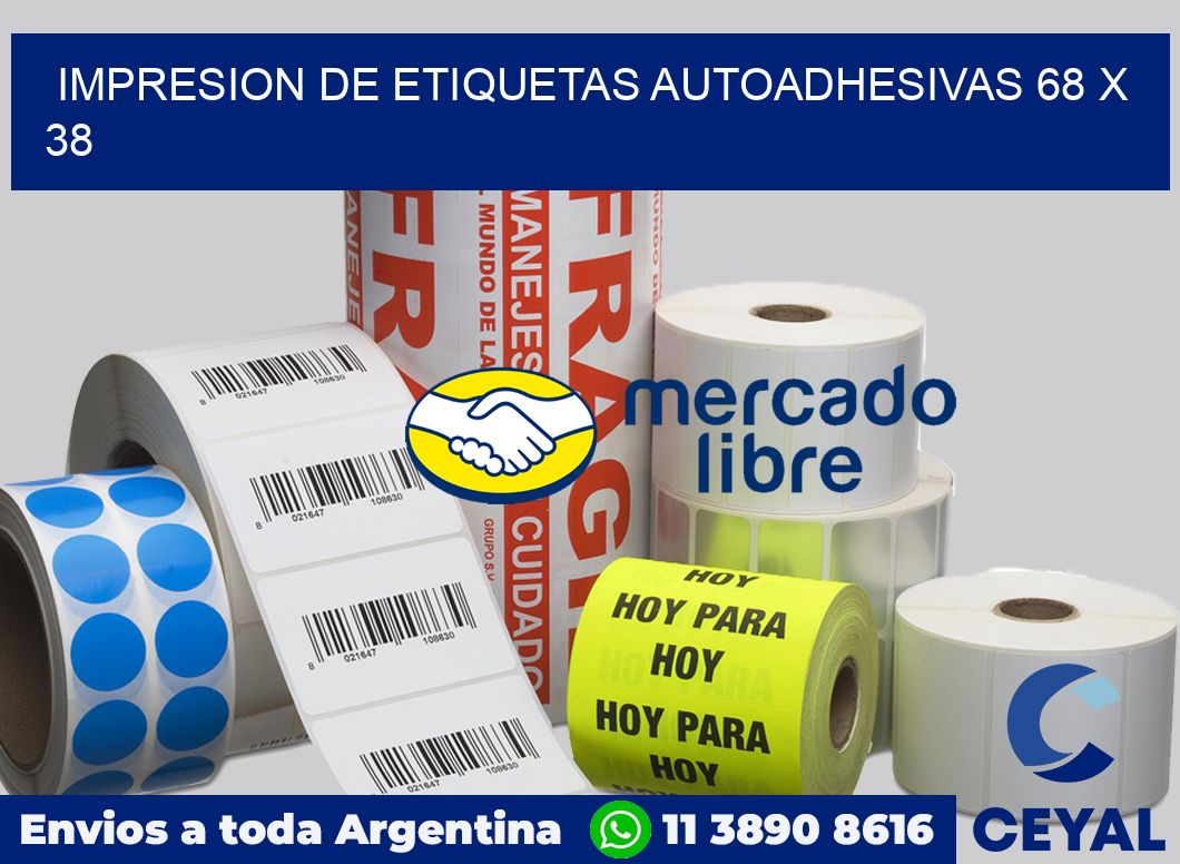 impresion de etiquetas autoadhesivas 68 x 38