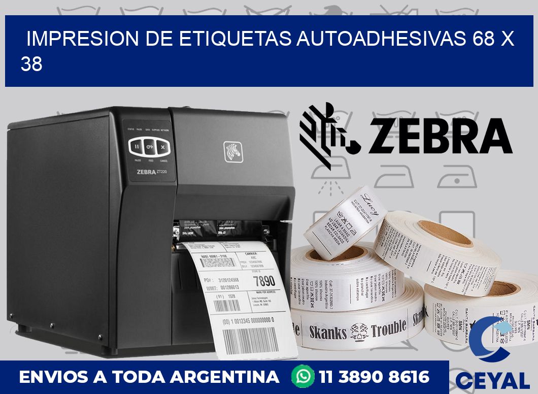 impresion de etiquetas autoadhesivas 68 x 38