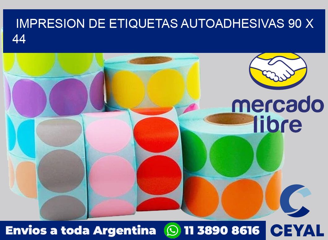impresion de etiquetas autoadhesivas 90 x 44