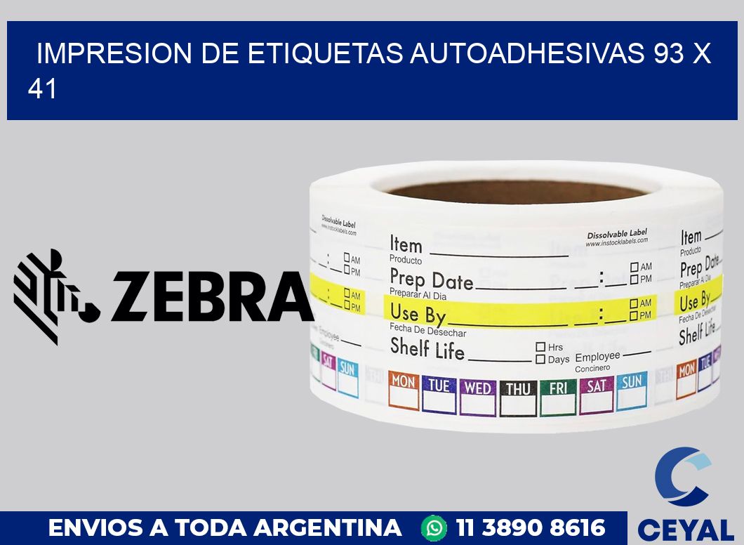 impresion de etiquetas autoadhesivas 93 x 41