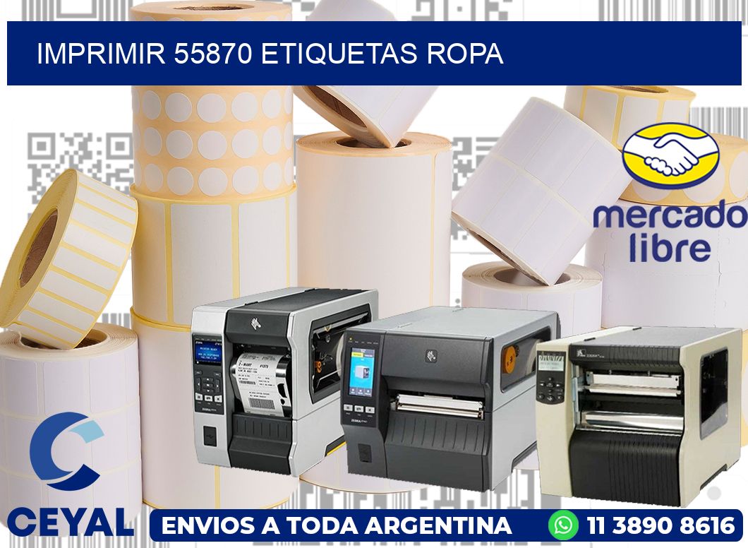 imprimir 55870 etiquetas ropa