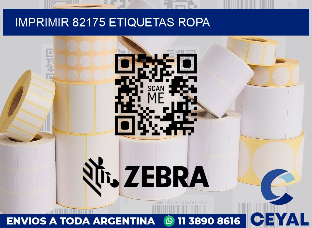 imprimir 82175 etiquetas ropa