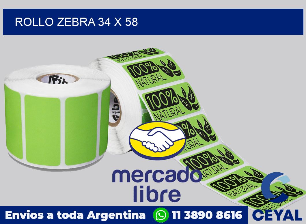 rollo zebra 34 x 58