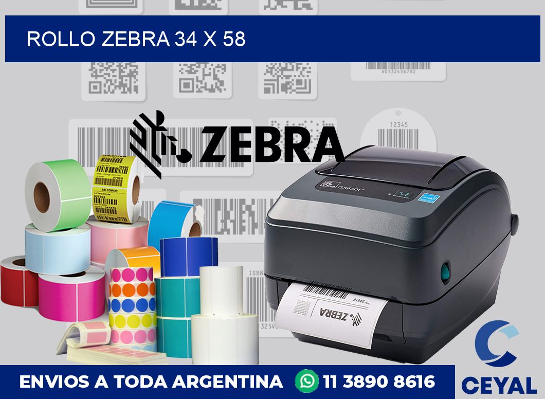 rollo zebra 34 x 58