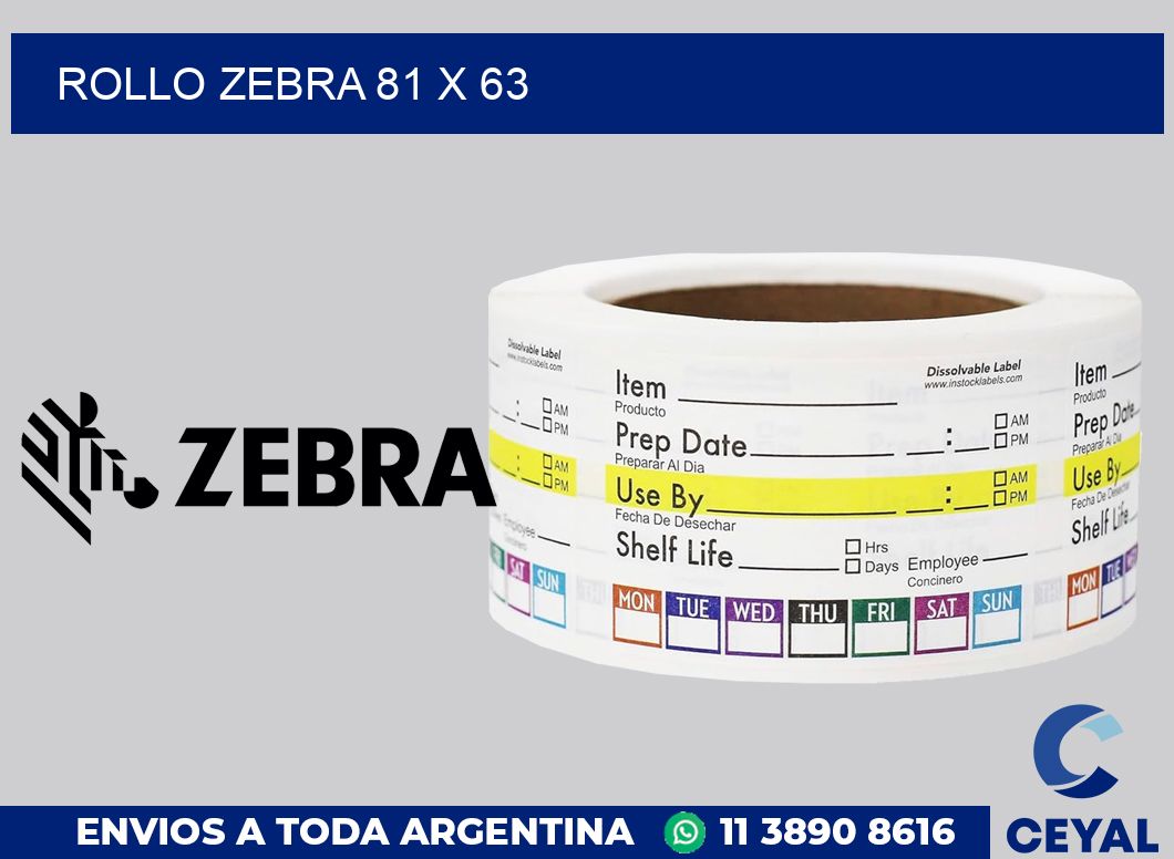 rollo zebra 81 x 63