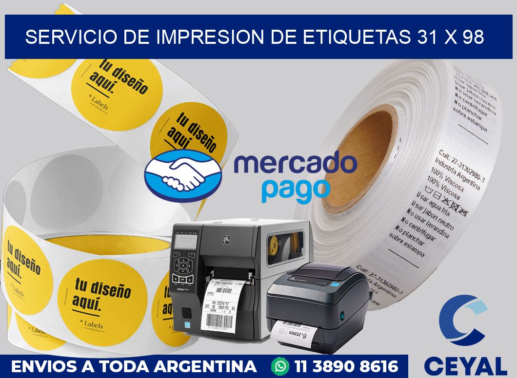 servicio de impresion de etiquetas 31 x 98