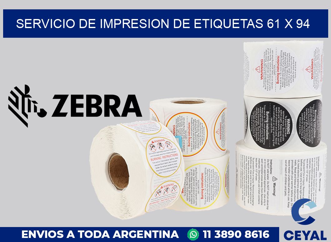 servicio de impresion de etiquetas 61 x 94