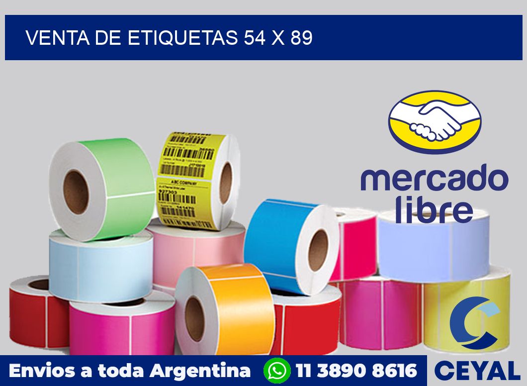 venta de etiquetas 54 x 89