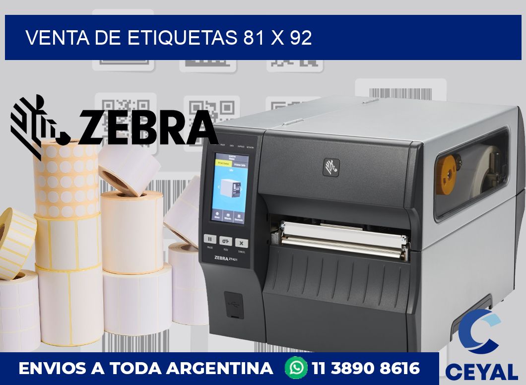 venta de etiquetas 81 x 92