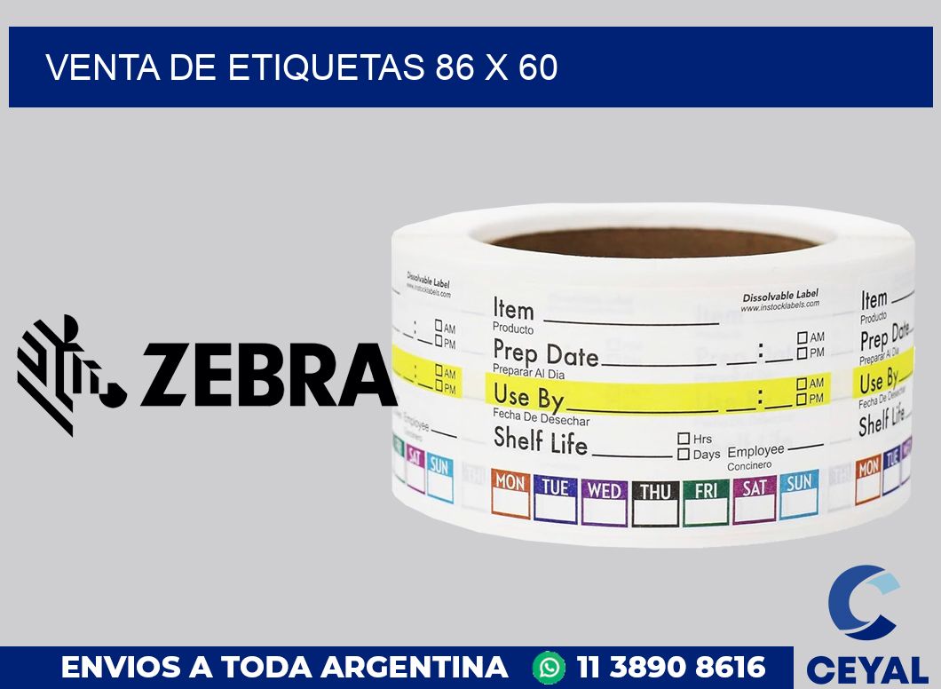 venta de etiquetas 86 x 60