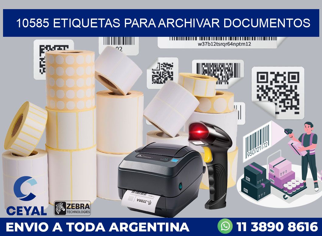 10585 ETIQUETAS PARA ARCHIVAR DOCUMENTOS