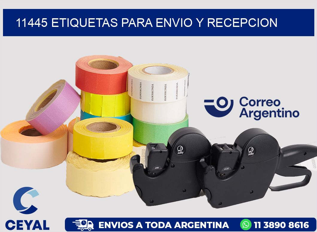 11445 ETIQUETAS PARA ENVIO Y RECEPCION