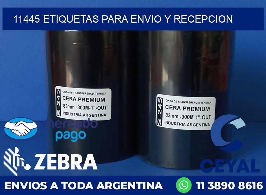 11445 ETIQUETAS PARA ENVIO Y RECEPCION