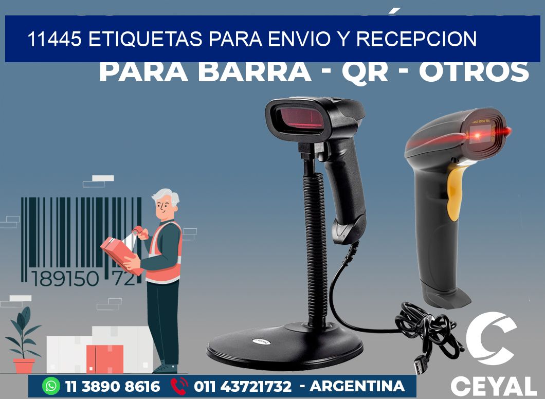 11445 ETIQUETAS PARA ENVIO Y RECEPCION