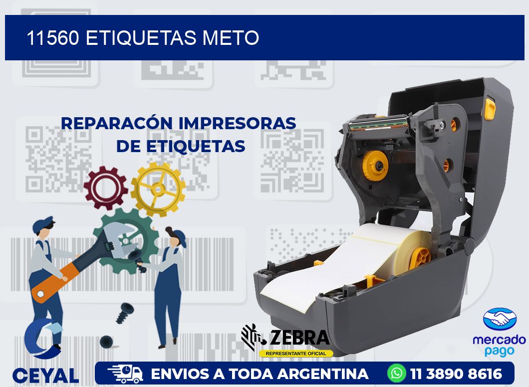 11560 ETIQUETAS METO
