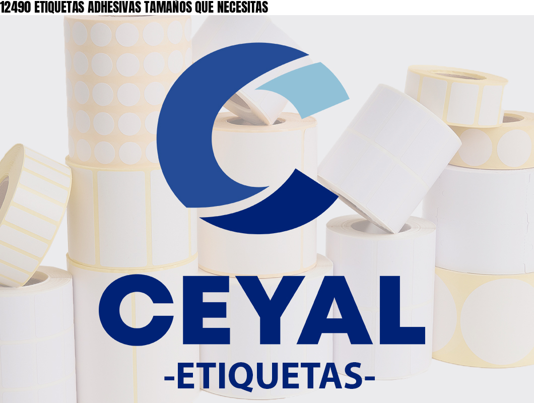 12490 ETIQUETAS ADHESIVAS TAMAÑOS QUE NECESITAS