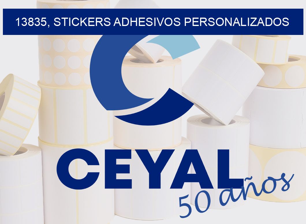 13835, stickers adhesivos personalizados