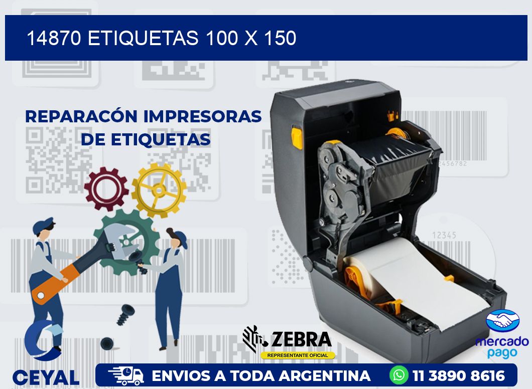 14870 ETIQUETAS 100 X 150