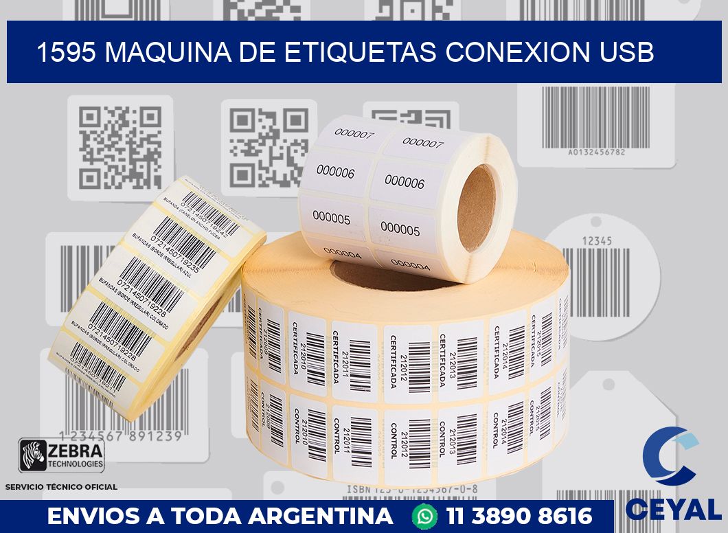 1595 MAQUINA DE ETIQUETAS CONEXION USB