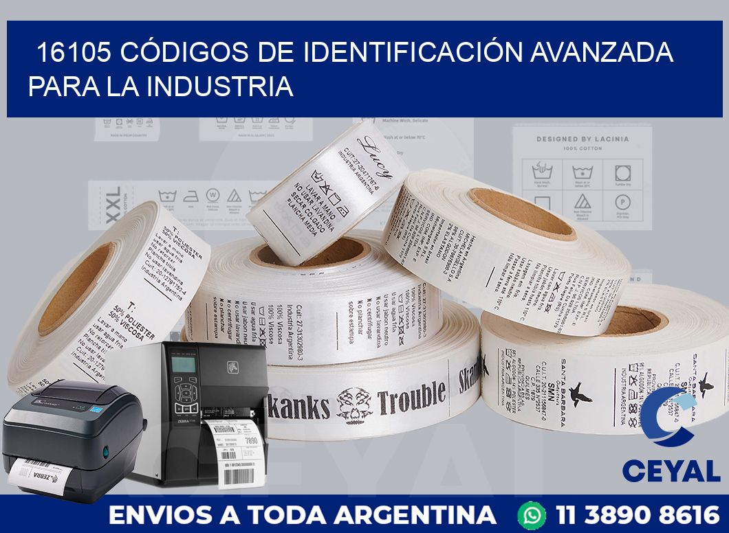 16105 CÓDIGOS DE IDENTIFICACIÓN AVANZADA PARA LA INDUSTRIA