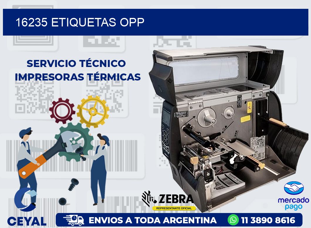 16235 ETIQUETAS OPP