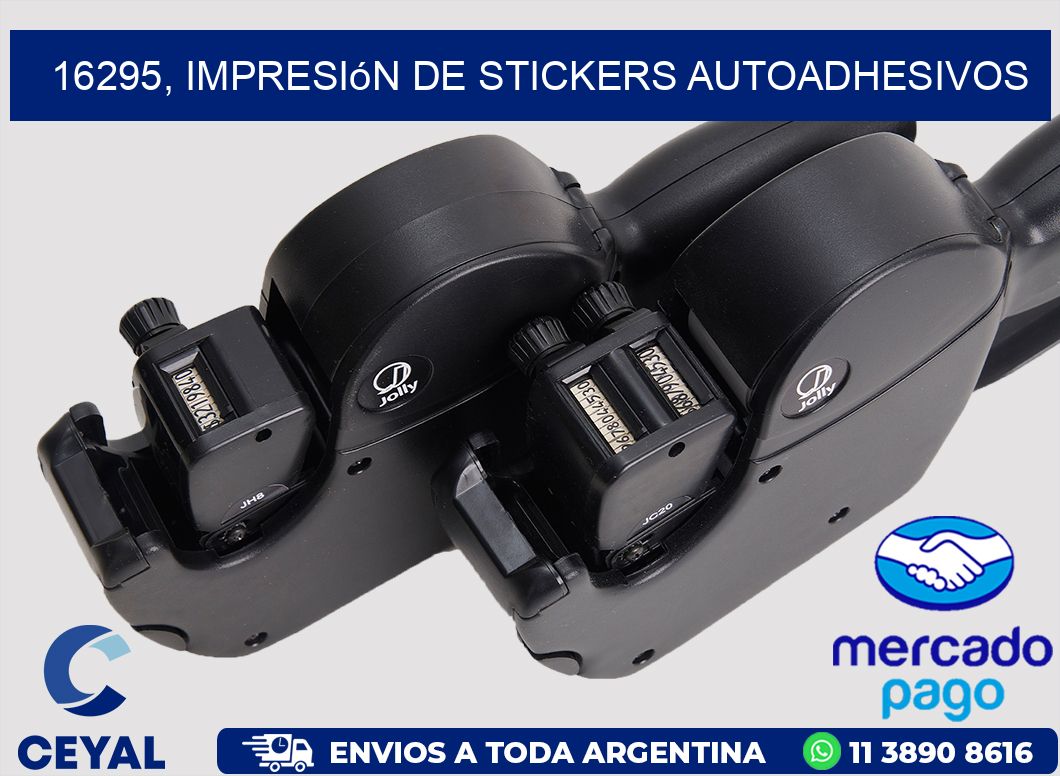 16295, impresión de stickers autoadhesivos